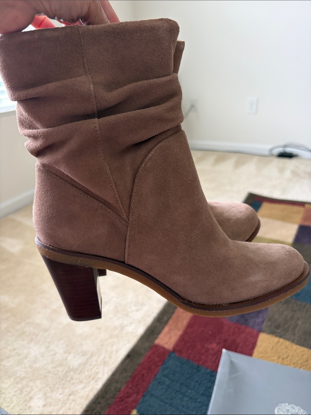Never worn Vince Camuto VC-Parka Bootie in Wild Mushroom